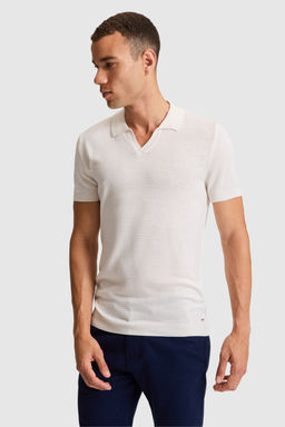Erkek Krem Polo Yaka Triko TiЕГrt - U.s. polo assn фото 3
