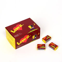 Жевательная резинка Love is, Вишня и Лимон, 4.2 г, 20 шт.