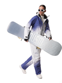 Комбинезон BB-0525 Бело-фиолетовый