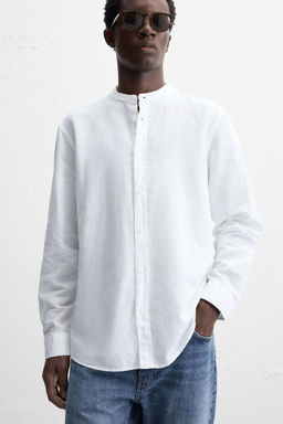 COTTON - LINEN SHIRT - Zara фото 5