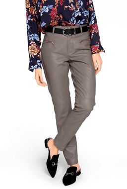 Кожаные брюки, серые - Heine фото 6