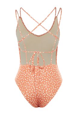 Puantiyeli V Yaka S?rt Dekolteli Normal Paca Mayo TBESS23MA00072