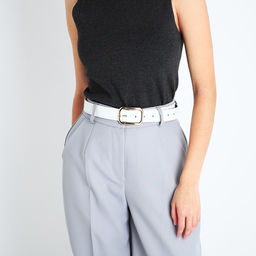 Ремень женский, ширина 3,3 см, пряжка металл, цвет белый - Simaland фото 3