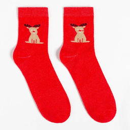 Новогодний подарочный набор KAFTAN Happy Year, носки р-р 36-39 (23-25 см), маска  фото 15