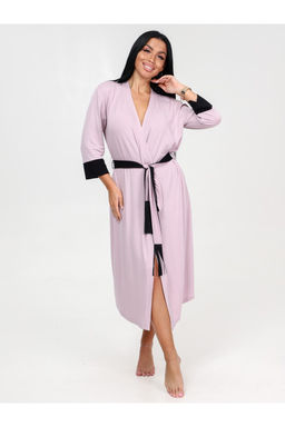 Халат запашной из вискозы арт.Х-32.02 сухая роза - Хороший трикотаж фото 2
