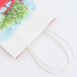 Цена за 3 шт. Пакет бумажный подарочный новогодний крафт Ёлка 16?12?6 см