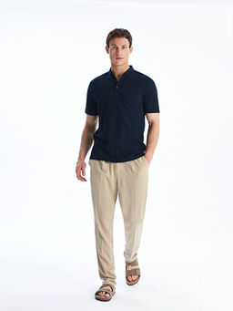 Polo Yaka Penye Erkek Ti??rt