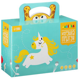 Попрыгун ZABIAKA Зебра, 55?29?50 см, белый фото 9