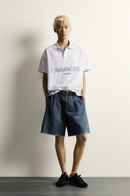 CAMISA POLO RELAXED FIT RAYAS BORDADO / rayas