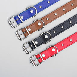 Ошейник клепаный из искусственной кожи, 46 х 1,9 см, микс цветов - Пижон фото 6