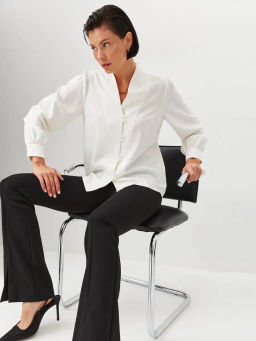 Блуза с вырезом OD-735-6 - Tantino фото 16