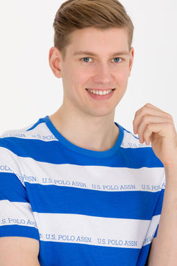 Erkek Saks Bisiklet Yaka Ti__rt