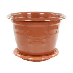 Цена за 2 шт. Горшок цв."Виола" 5л. с под. М1535 корич.