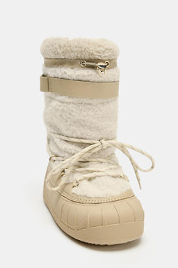 SHEARLING EFFECT ANKLE BOOTS SKI COLLECTION - Zara фото 13