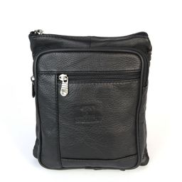 Мужская кожаная сумка F1101 Блек - Dff фото 2