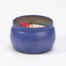 Ароматическая свеча в банке «Фрезия», из соевого воска с сухоцветом, 4.5×6 см, 80 г