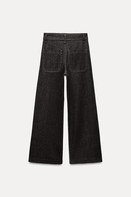 ZW COLLECTION HIGH-WAIST WIDE-LEG JEANS WITH POCKETS - Zara фото 24