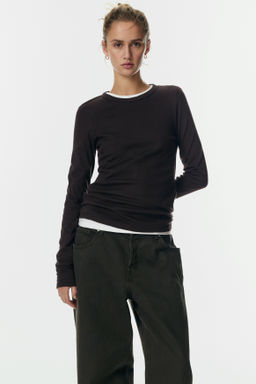 Camiseta de manga larga en punto - H&m фото 6
