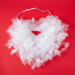 Карнавальная борода Дедушка Мороз на резинке