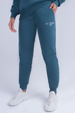 Арт. 2522 Костюм с брюками женский 44-52 (5 шт) Цвет:верх- изумруд, низ- изумруд