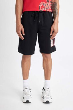 DeFactoFit Укороченные шорты стандартного кроя NBA Chicago Bulls  фото 5