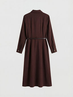 Kemerli G?mlek Elbise