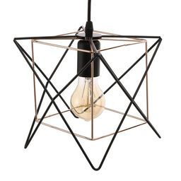 Светильник 669918/1 E27 40 Вт черный-золото 18×18×118 см