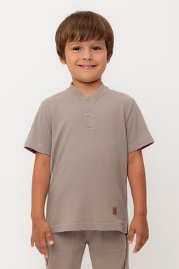 КР 302584/коричневый к554 фуфайка (футболка) для мал - Crockid фото 2