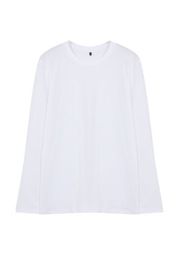 TRENDYOL MAN Beyaz Slim/Dar Kal?p %100 Pamuklu T-shirt TMNAW25TS00005 - Trendyolmilla фото 2