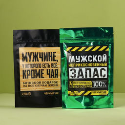 Набор чая в дой паке 2 шт Мужчине, у которого есть всё и Мужской НЗ - Фабрика счастья фото 2