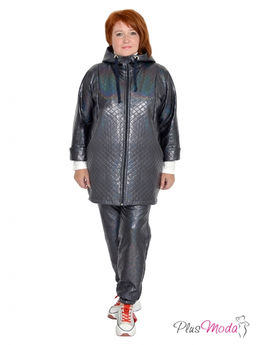 Толстовка-куртка Модель №1001 размеры 44-84 - Plusmoda фото 9