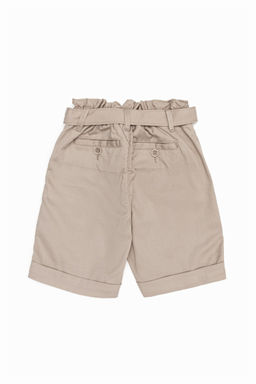 Тканые шорты цвета хаки для девочек Неожиданная скидка в корзине - U.s. polo assn фото 2