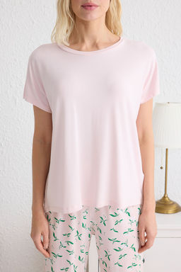 Trendyolmilla Pembe Cicekli Orme Pijama Tak?m? THMSS25PT00131  фото 4