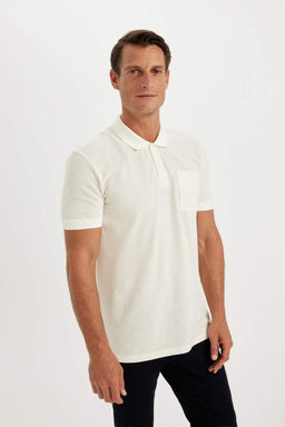 New Regular Fit K?sa Kollu Pike Basic Duz Polo Tisort - Defacto фото 2
