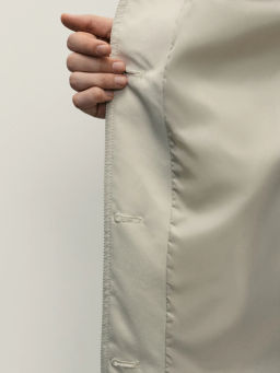 Плащ с акцентным воротником / Zarina  фото 8