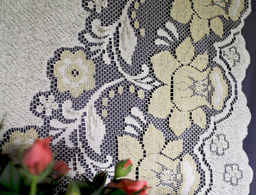 Скатерть арт. 244080/150/3, прямоугольная, размеры 150 см х 220 см, цвет кремово-золотистый - Firanka фото 3