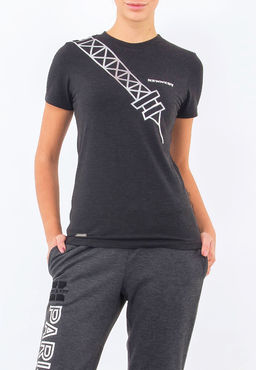 Костюм спортивный женский KENNEDY KW-SC-016(антр\сереб)-H\LS\T