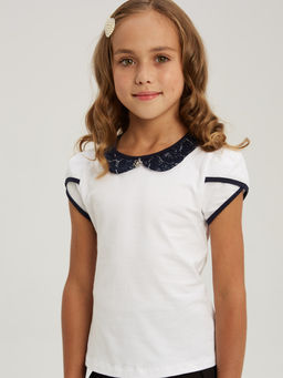 Блузка белый 202230609 - Nota bene фото 6