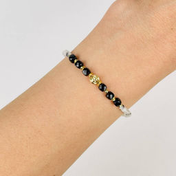 Браслет из Лунного камня с вкл. Турмалина и Шпинели 16,5 см +