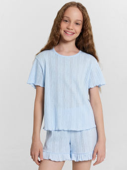 Комплект домашний для девочек голубой - Mark formelle фото 3