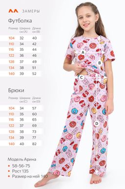 Пижама для девочки Happy Fox  фото 3