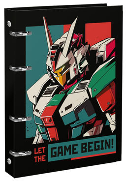 Тетрадь со сменным блоком 120 л. А5+, клетка, на кольцах Schoolformat ИГРОК ГОТОВ твердая ...