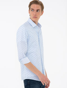 Lacivert Slim Fit Uzun Kollu G_mlek - Cacharel фото 4