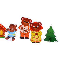 3D конструктор Народные сказки, три медведя - Unicon фото 3