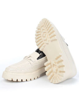 03-PDD179-2 BEIGE Лоферы женские (натуральная кожа)