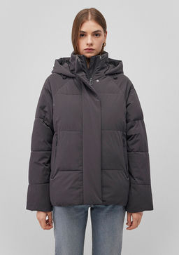 Kapusonlu Antrasit Sisme Mont - Mavi фото 3