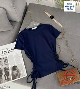 Футболка женская однотонная - Bruno фото 6