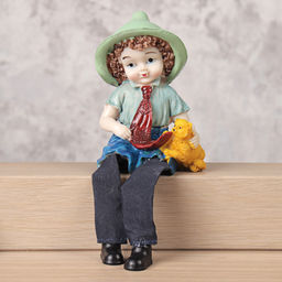 Цена за 4 шт. Фигурка Мальчик,Девочка висячие ножки 11 см / XC940 /уп 4/240/ - ГалеонТрейд фото 12