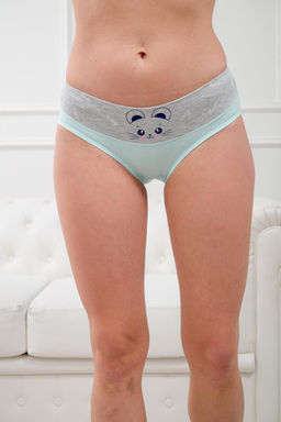Трусы женские из кулирки Мышка ментол - Амадэль фото 2