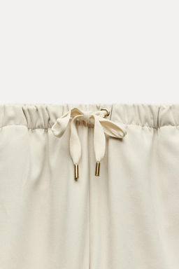 TEXTURED WIDE-LEG TROUSERS - Zara фото 16